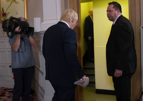 Boris Johnson turns his back on the Tory leadership race.