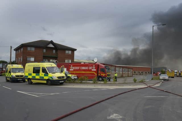 More than 50 firefighters have been involved in the response. Picture: Paul Atkinson.