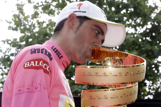 Spain's Alberto Contador clinched his second Giro d'Italia title in 2015. (AP Photo/Antonio Calanni)