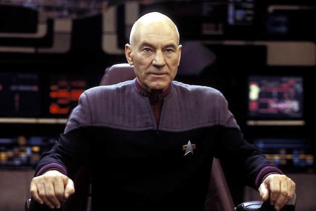 Patrick Stewart as Jean-Luc Picard, Captain of the Starship Enterprise