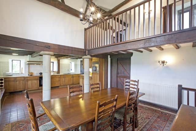 The house was furnished with English oak furniture made by Royal Oak of Grassington