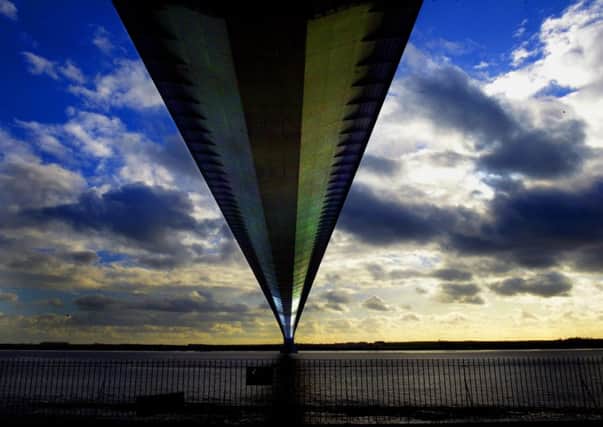 A different view of the  Humber Bridge.
