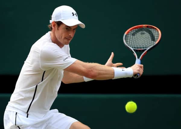 A tennis racket signed by Andy Murray was among the items reported stolen. Picture: John Walton/PA Wire.