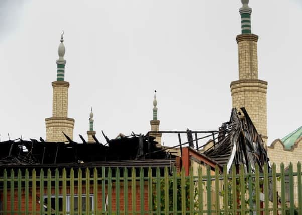 Fire damage to the community centre Bilal Masjid Mosque, Conway Road, Leeds. Picture by Simon Hulme