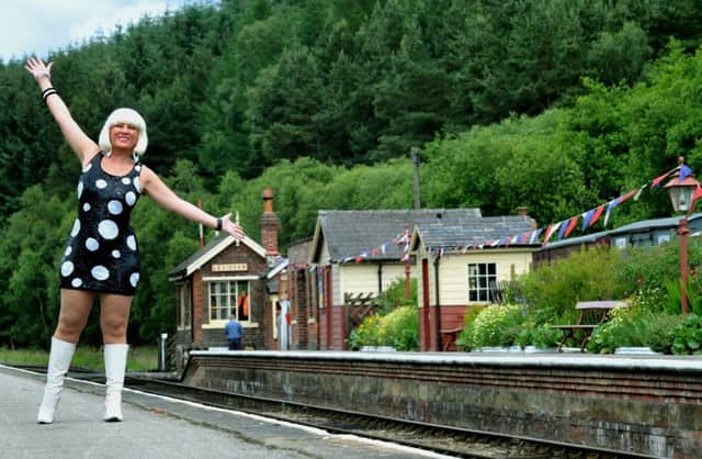 Nancy Ann Lee, 'Little Mix Sixties', is performing at Levisham Station on the North York Moors Railway as part of the Swinging Sixties weekend. Picture: Gary Longbottom