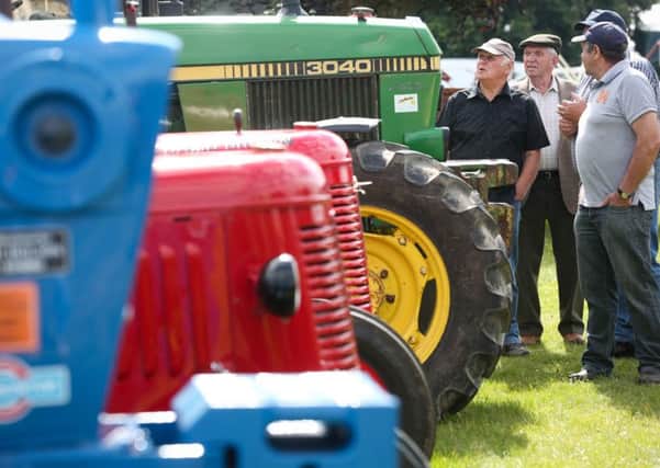 Tractors on display at the 130th Malton Show at Scampston Park.   Pictures: Ceri Oakes.