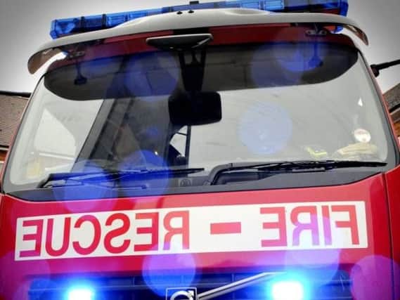 Firefighters from Huddersfield and Mirfield attended