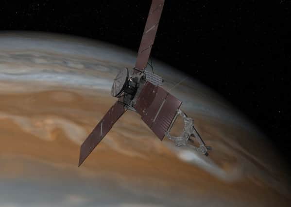 The Juno spacecraft approaching Jupiter. Image: NASA