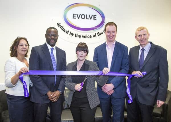 The Evolve launch in Rotherham, with Lynn Mcintosh, Ian Thomas, Emma Jackson, Cllr Chris Read and John Fitzgibbons