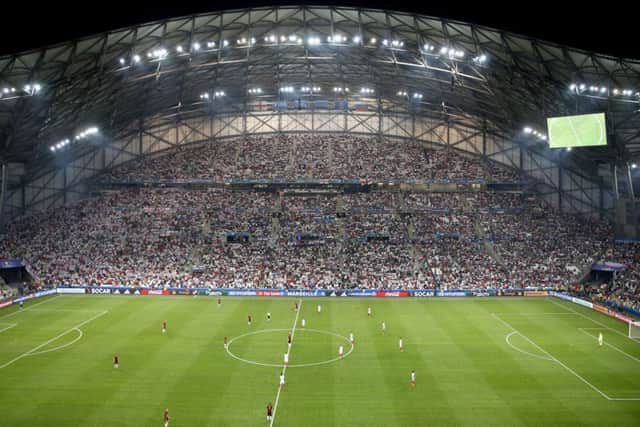 The Velodrome Stadium in Marseille. Scene of the semi-final between France and Germany. Picture: AP/Ariel Schalit