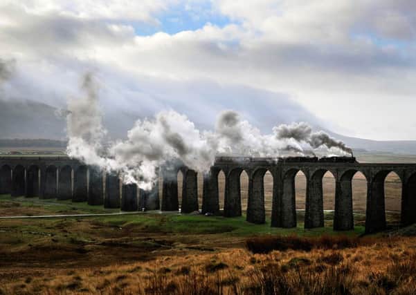 The lines famously passes over the Ribblehead Viaduct.  Picture Bruce Rollinson