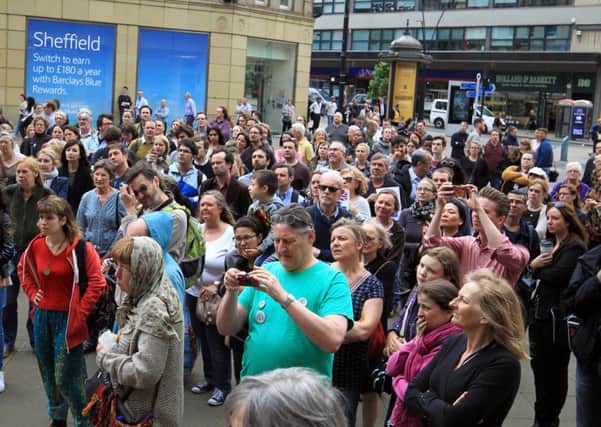 A pro-EU rally in Sheffield this week.