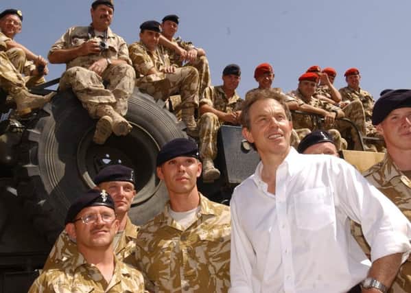 Tony Blair in Iraq.
