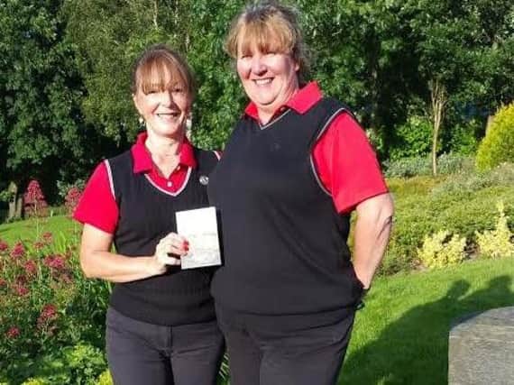 Crown Nest Park's lady Captain Gwyn Greenberry, left, and Mandy Widdop.