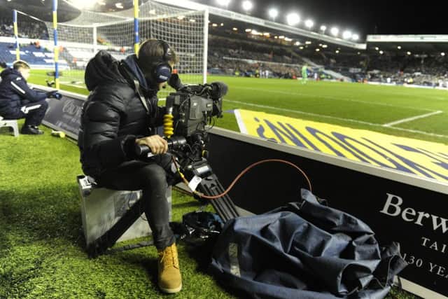 A Sky Sports TV camera at Elland Road. for the match between Leeds United and Derby County on December 29 last year.  Picture: Bruce Rollinson.