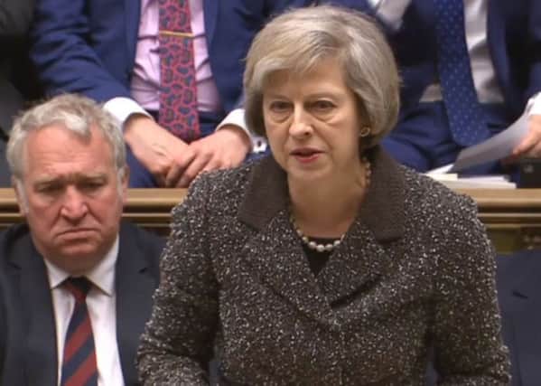 Home Secretary Theresa May addresses Parliament after new inquests ruled that 96 Liverpool fans were unlawfully killed at the 1989 Hillsborough disaster.