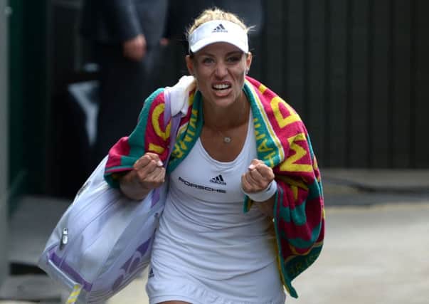 Angelique Kerber, seen following her win over Venus Williams, faces Serena Williams today (Picture: Anthony Devlin/PA).
