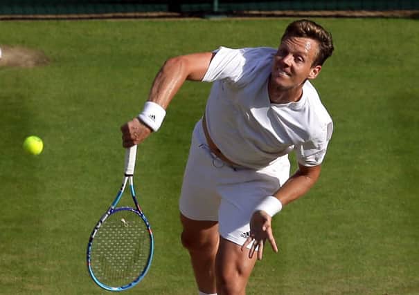 Tomas Berdych on his way to defeat against Andy Murray (Picture: Tim Ireland/PA Wire).