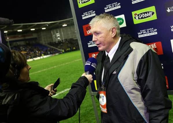 New Huddersfield Giants head coach Rick Stone pictured at the Halliwell Jones Stadium, Warrington in November 2013 when in charge of Fiji against Samoa (Picture: Vaughn Ridley/SWpix.com).