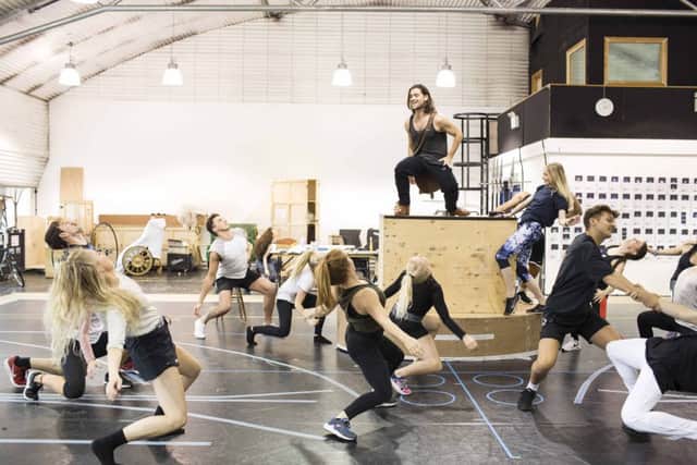 Rehearsals for the new touring production of Wicked. CREDIT Helen Maybanks.