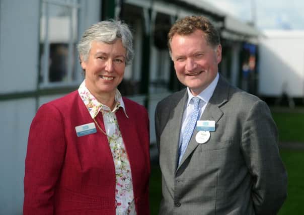 Ross Murray, president of the CLA, with Dorothy Fairburn, director of CLA North at the Great Yorkshire Show in Harrogate.  Picture: Tony Johnson.