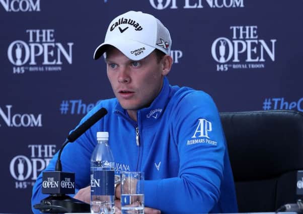 Sheffield's Danny Willett addresses the media at Royal Troon yesterday (Picture: Peter Byrne/PA Wire).