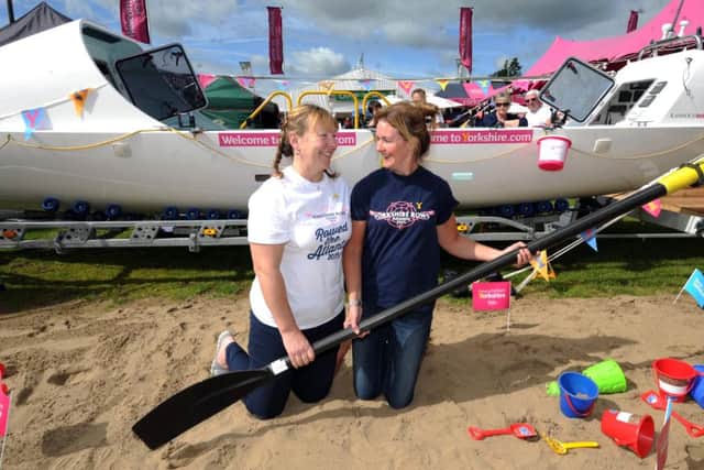 .Janette Benaddi (left) and Helen Butters from the Yorkshire Rows team