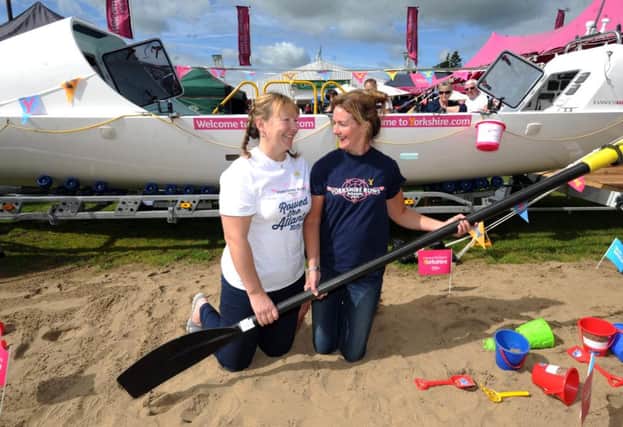 .Janette Benaddi (left) and Helen Butters from the Yorkshire Rows team