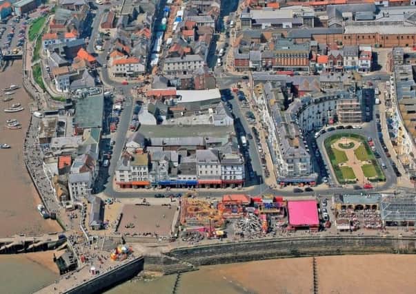 Aerial picture of Bridlington Quay conservation area