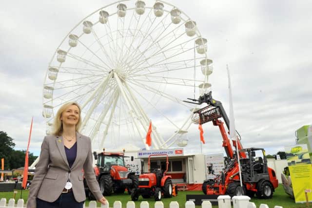 Liz Truss MP at the Great Yorkshire Show.