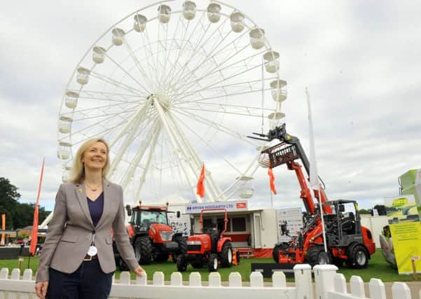 Liz Truss MP at the Great Yorkshire Show.