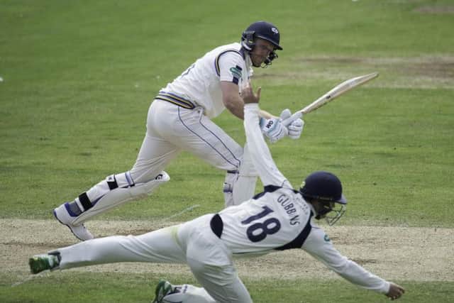 Yorkshire captain Andrew Gale hit 61 at The Oval on day three. Picture by Allan McKenzie/SWpix.com