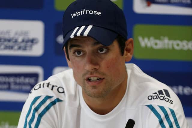 England's Alastair Cook during a press conference at Lord's. Picture: Paul Harding/PA.