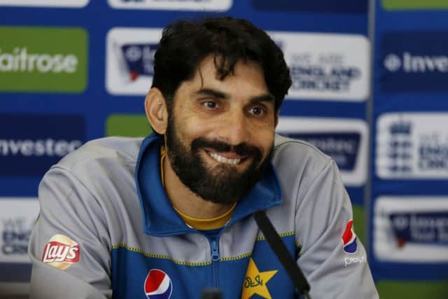 Pakistan captain, Misbah Ul-Haq answers questions at Lord's on Wedneday. Picture: Paul Harding/PA.
