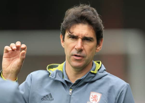 Middlesbrough manager Aitor Karanka.