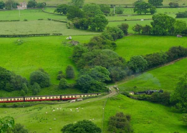 Grosmont & Esk Valley

Looking down on the North Yorkshire Moors Railway.