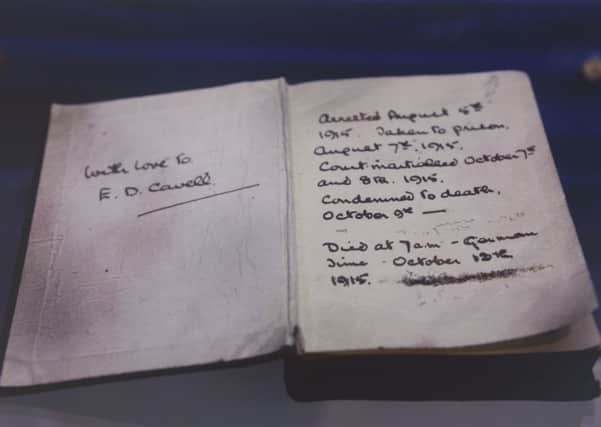 The Prayer book belonging to British Nurse Edith Cavell.