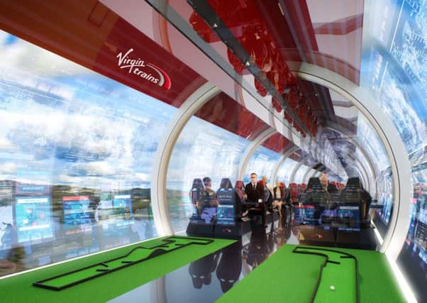 Virgin Trains design based on a drawing by Luqman Hussain from Leeds