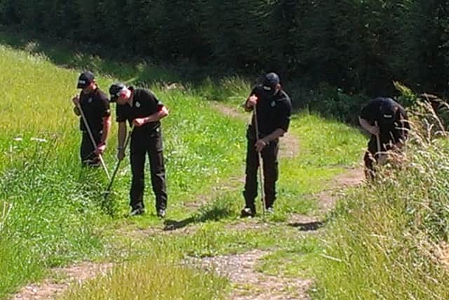 Police searching at Grange Farm, Seaton, near Hull