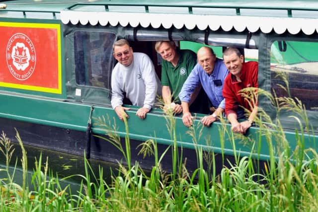 Members of the Pocklington Canal Amenity Society: Bob Ellis, Alaistair Anderson, Richard Harker and Tim Charlson