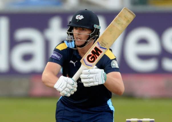 Alex Lees playing for Yorkshire at Durham. (Picture: Bruce Rollinson)
