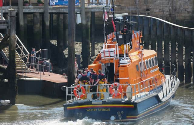 The rescue drama at Whitby. Picture: Ceri Oakes/RNLI