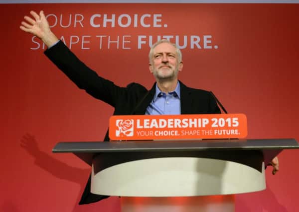 Labour Party leader Jeremy Corbyn who is being challenged by Owen Smith for his position.