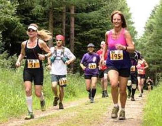 A Facebook picture posted by organisers of runners in the No Ego race in Yorkshire's Dalby Forest