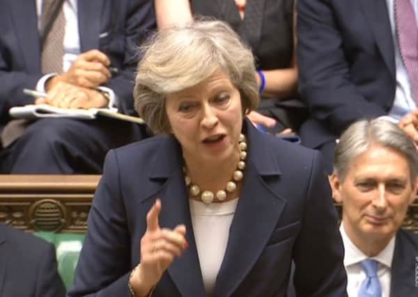 Theresa May at Prime Minister's Questions today