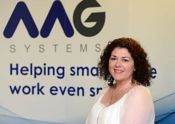 triumph: Last year Alexa Greaves, managing director of AAG Systems in Killamarsh, near Sheffield, won the businesswoman of the year title. Picture: Scott Merrylees