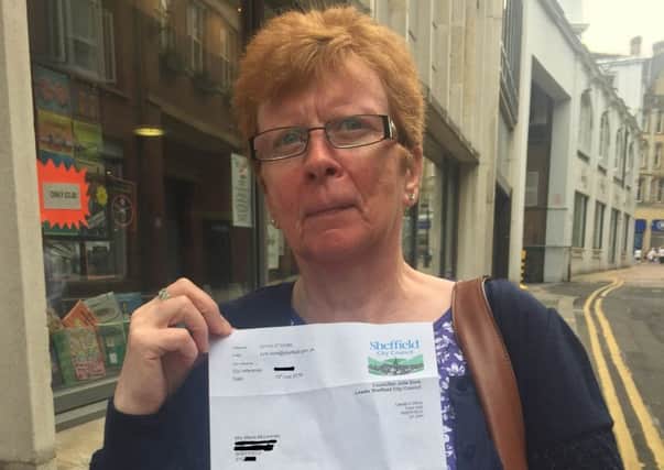 Pensioner Mavis McLennan has said a debt recovery letter sent by Sheffield Council for 10p has left her stressed