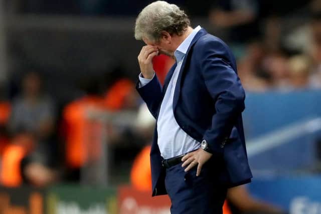 BEEN AND GONE: Former England manager Roy Hodgson, pictured during his side's embarrassing defeat to Iceland at Euro 2016. Picture: Owen Humphreys/PA.