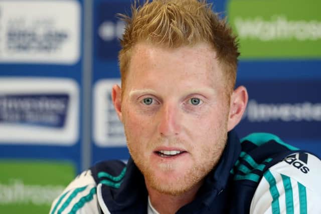 England's Ben Stokes during Wednesday's press conference at Old Trafford. Picture: Martin Rickett/PA.