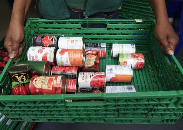 Stocks of food at the Trussell Trust Brent Foodbank in London.
